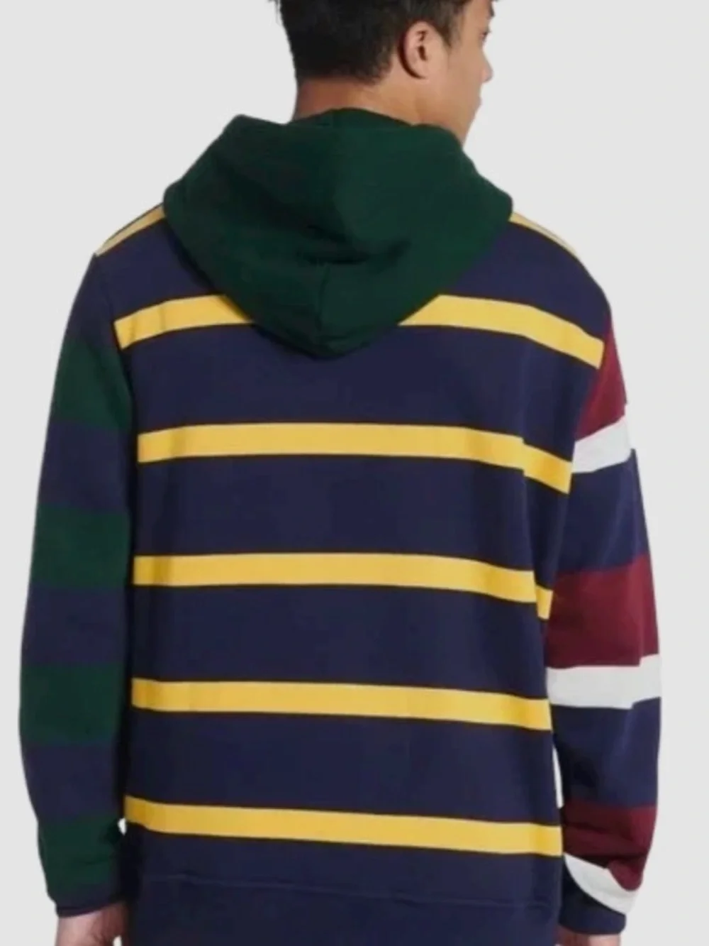 POLO RALPH LAUREN CREST PATCHWORK EMBROIDERED HOODIE